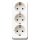 Jung 10S23LAWW SCHUKO® Dreifach-Steckdose Alpinweiß