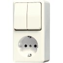 Jung 675A SCHUKO® Aufputz Steckdose mit...