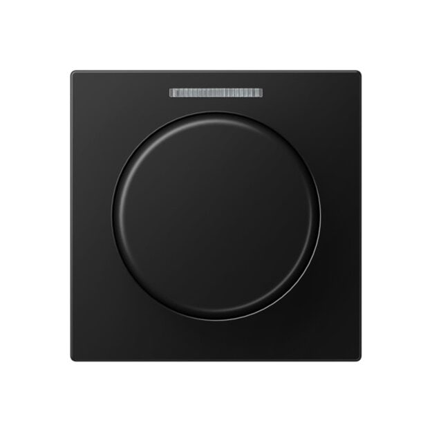 Jung A1540BFKO5SWM Abdeckung mit Lichtleiter für KNX Drehsensor Serie A/AS Thermoplast bruchsicher Graphitschwarz Matt