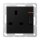 Jung A3171KOSWM Schaltbare Steckdose 13A 250V Serie A/AS Duroplast Graphitschwarz Matt