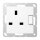 Jung A3171WWM Schaltbare Steckdose 13A 250V Serie A/AS Duroplast Schneeweiß Matt
