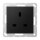 Jung A3521SWM Steckdose British Standard Serie A/AS Duroplast Graphitschwarz Matt