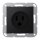 Jung A521-15SWM US-NEMA-Steckdose Serie A/AS Thermoplast bruchsicher Graphitschwarz Matt
