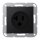Jung A521-20SWM US-NEMA-Steckdose Serie A/AS Thermoplast bruchsicher Graphitschwarz Matt