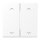 Jung ENOLS995MPWWM EnOcean Funk-Wandsender 4-kanalig mit Symbol Pfeil Serie LS Thermoplast bruchsicher Schneeweiß Matt