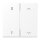 Jung ENOLS995P01WWM EnOcean Funk-Wandsender 4-kanalig mit Symbol 01 Pfeil Serie LS Thermoplast bruchsicher Schneeweiß Matt