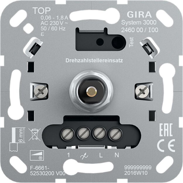 Gira 246000 S3000 Drehzahlstellereinsatz