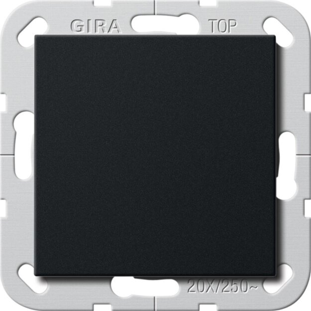 Gira 2836005 Wippschalter BS 20 AX Aus 2-polig System 55 Schwarz Matt