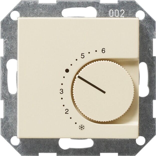 Gira 039101 RTR Raumtemperaturregler 24/10 (4) A Öffner System 55 Cremeweiß