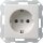 Gira 281003 Schuko SH Shutter PE 6 mm² System 55 Reinweiß