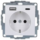 Gira 245927 Schuko SH Shutter USB-Spannungsversorgung...