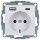 Gira 245927 Schuko SH Shutter USB-Spannungsversorgung 2-fach Typ A/C System 55 Reinweiß Matt