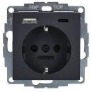 Gira 245928 Schuko SH Shutter USB-Spannungsversorgung...