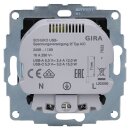 Gira 245928 Schuko SH Shutter USB-Spannungsversorgung 2-fach Typ A/C System 55 Anthrazit