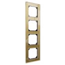 Merten MEG4040-2341 Echtglasrahmen 4-fach Gold M-Plan