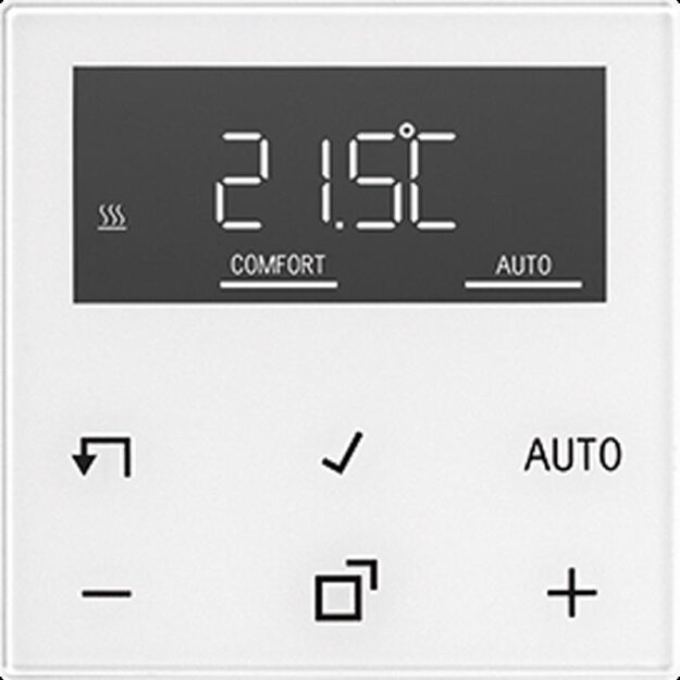 B-WARE Jung A1790DWW Display Standard zur Raumtemperaturregel Alpinweiß Serie A