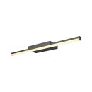 SLV 1003506 Glenos 60 Indoor LED Spiegelleuchte Schwarz...