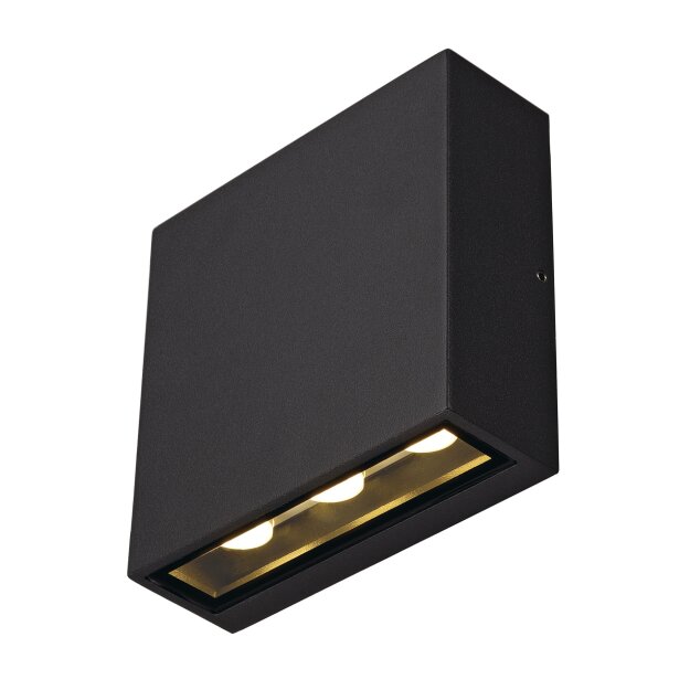 SLV 1005126 Big Quad up/down Wandleuchte Anthrazit 14cm