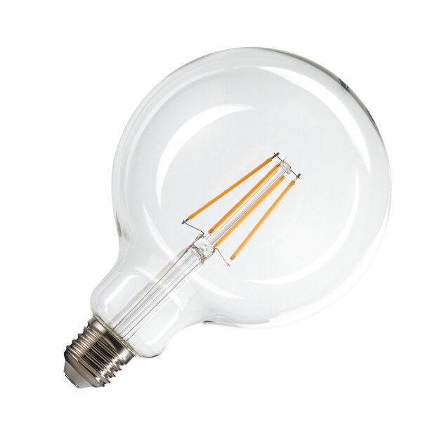 SLV 1005310 G125 E27 LED Leuchtmittel Transparent 7,5W 2700K CRI90 320° 17,8cm