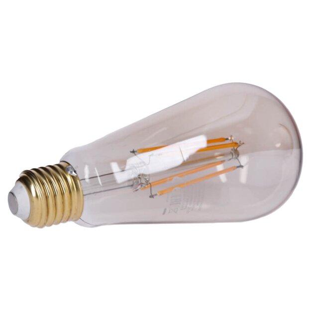 SLV 1005265 ST64 E27 LED Leuchtmittel Gold 7,5W 2500K CRI90 320° 14,5cm