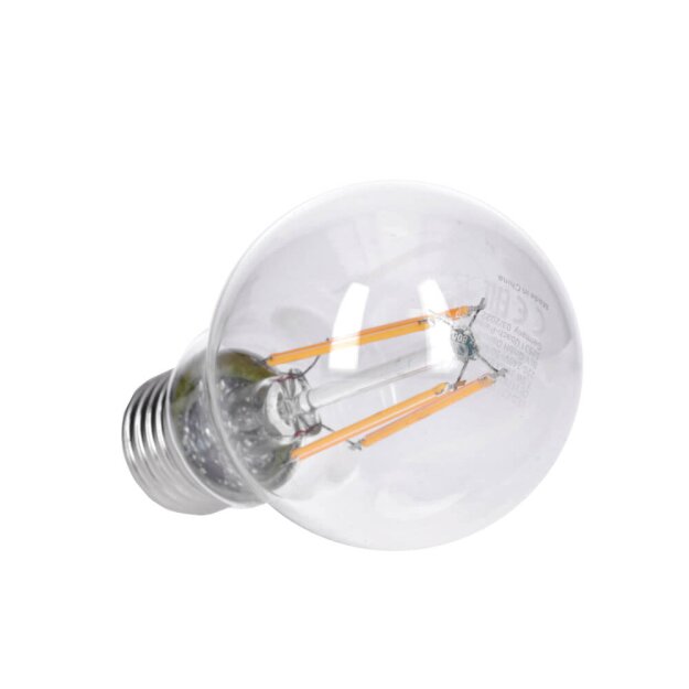 SLV 1005303 A60 E27 LED Leuchtmittel Transparent 7,5W 2700K CRI90 320° 10,5cm