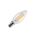 SLV 1005284 C35 E14 LED Leuchtmittel Transparent 4,2W...