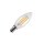 SLV 1005284 C35 E14 LED Leuchtmittel Transparent 4,2W 2700K CRI90 320° 9,8cm