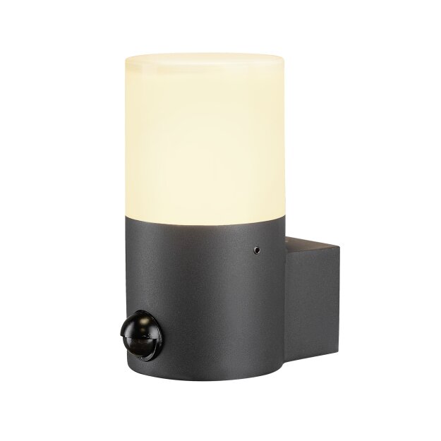 SLV 1006179 Grafit E27 Round Sensor Wandaufbauleuchte Anthrazit 8,8cm