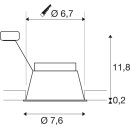 SLV 1005436 Horn GU10 Deckeneinbauleuchte Weiß 25W blower door getestet 12cm