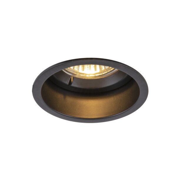 SLV 1005435 Horn GU10 Deckeneinbauleuchte Schwarz 25W blower door getestet 12cm