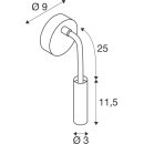 SLV 1006161 Karpo Goose Wandaufbauleuchte Weiß 5,8W 3000K 40°  11,5cm