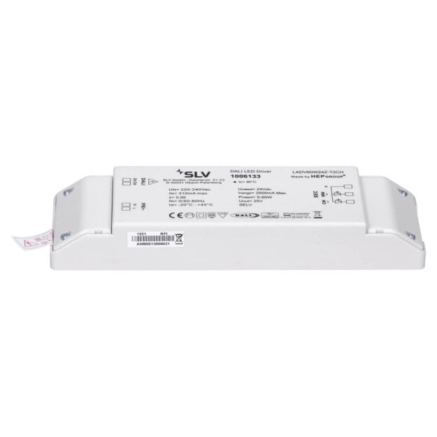SLV 1006133 LED Netzteil 60W Dali 24V 2 Kanal Tunable White 20,2cm