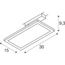 SLV 1004934 Panel Track Square 150x300mm 1 Phasen Spot Weiß 18W 3000K 30cm