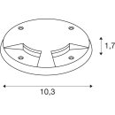 SLV 1006174 Small Plot Abdeckung 2 Slots Anthrazit 1,7cm