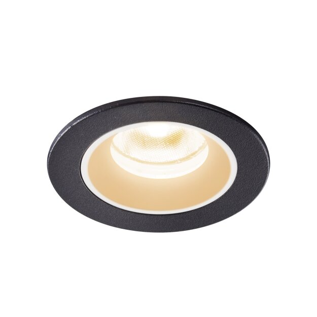 SLV 1005500 Numinos XS Deckeneinbauleuchte Schwarz/Weiß 2700K 20° 4,5cm