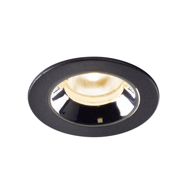 SLV 1005501 Numinos XS Deckeneinbauleuchte Schwarz/Chrom 2700K 20° 4,5cm
