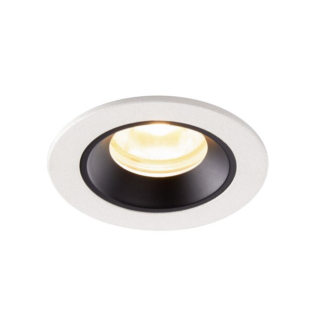 SLV 1005508 Numinos XS Deckeneinbauleuchte Weiß/Schwarz 2700K 20° 4,5cm