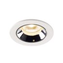 SLV 1005510 Numinos XS Deckeneinbauleuchte Weiß/Chrom 2700K 20° 4,5cm