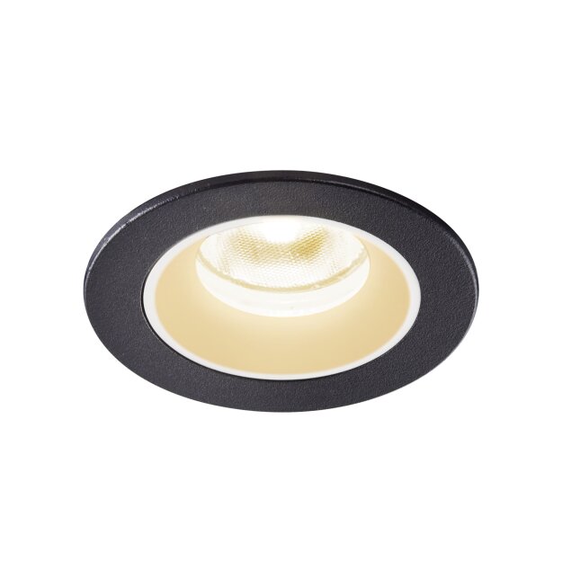 SLV 1005518 Numinos XS Deckeneinbauleuchte Schwarz/Weiß 3000K 20° 4,5cm