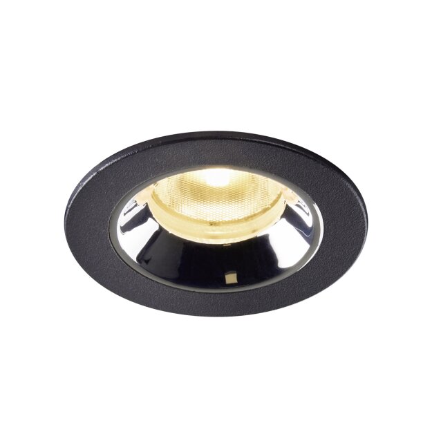 SLV 1005519 Numinos XS Deckeneinbauleuchte Schwarz/Chrom 3000K 20° 4,5cm