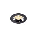 SLV 1005525 Numinos XS Deckeneinbauleuchte Schwarz/Chrom 3000K 55° 4,5cm