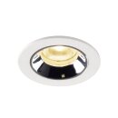 SLV 1005528 Numinos XS Deckeneinbauleuchte Weiß/Chrom 3000K 20° 4,5cm