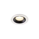SLV 1005529 Numinos XS Deckeneinbauleuchte Weiß/Schwarz 3000K 40° 4,5cm