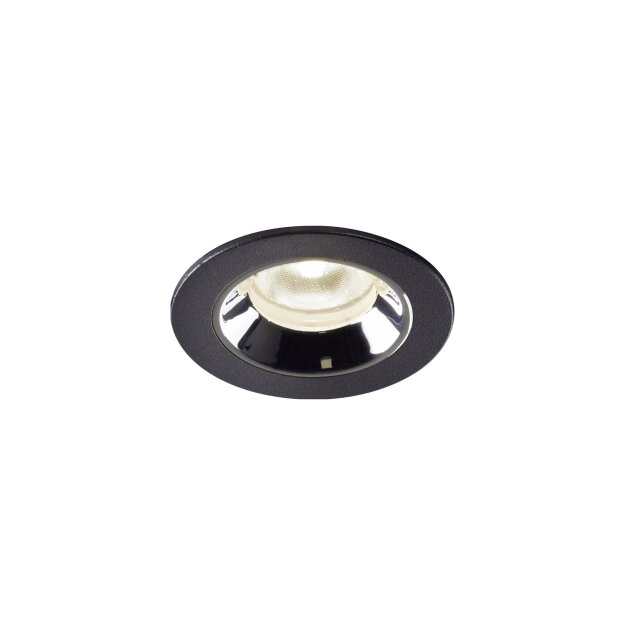 SLV 1005540 Numinos XS Deckeneinbauleuchte Schwarz/Chrom 4000K 40° 4,5cm