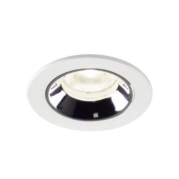 SLV 1005546 Numinos XS Deckeneinbauleuchte Weiß/Chrom 4000K 20° 4,5cm