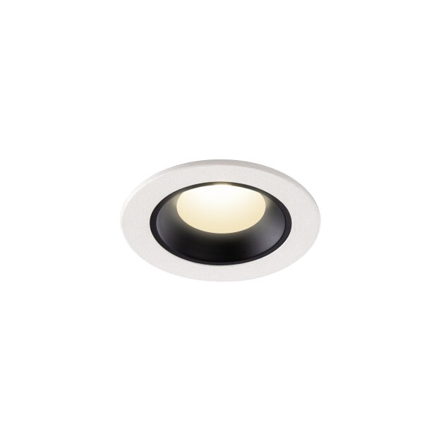 SLV 1005547 Numinos XS Deckeneinbauleuchte Weiß/Schwarz 4000K 40° 4,5cm