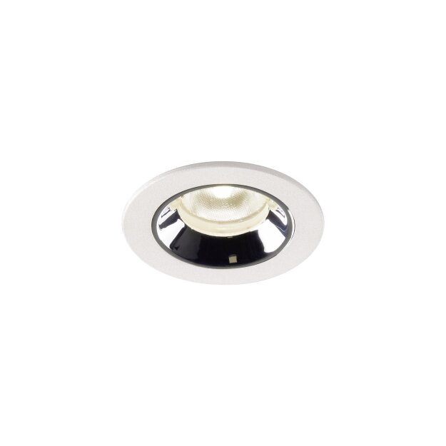 SLV 1005549 Numinos XS Deckeneinbauleuchte Weiß/Chrom 4000K 40° 4,5cm