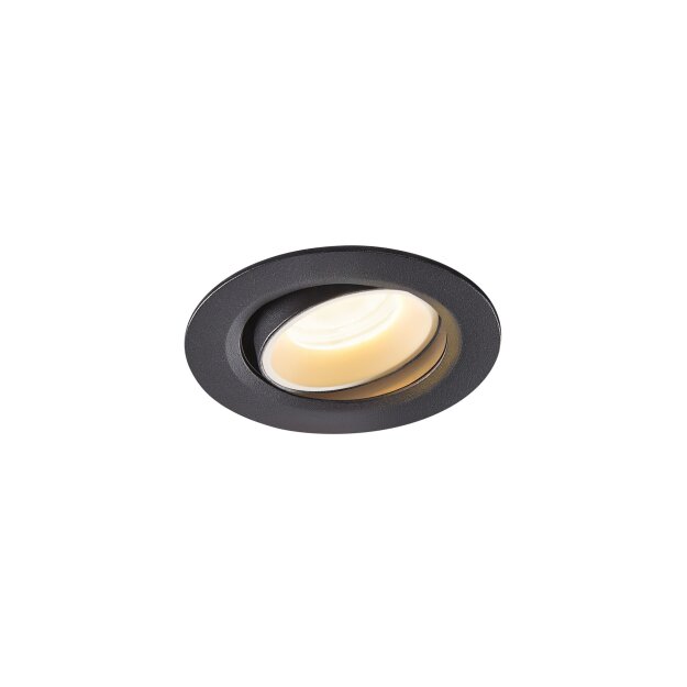 SLV 1005578 Numinos Move XS Deckeneinbauleuchte Schwarz/Weiß 3000K 55° 5,5cm