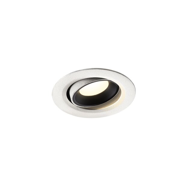 SLV 1005598 Numinos Move XS Deckeneinbauleuchte Weiß/Schwarz 4000K 20° 5,5cm
