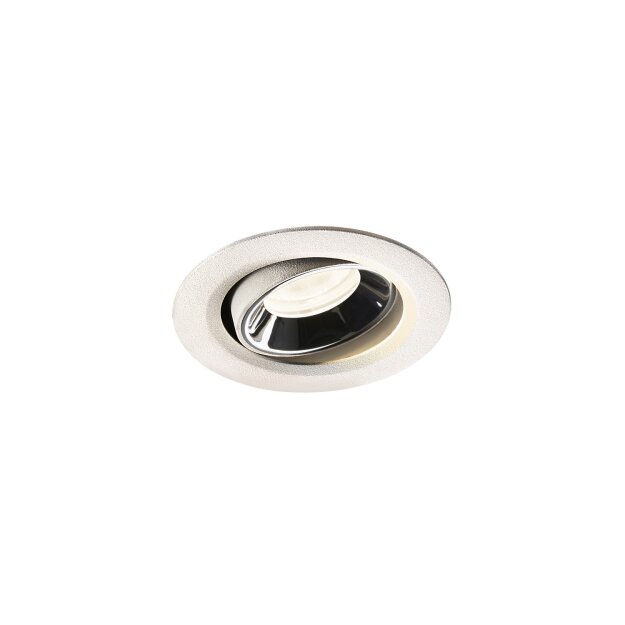 SLV 1005600 Numinos Move XS Deckeneinbauleuchte Weiß/Chrom 4000K 20° 5,5cm